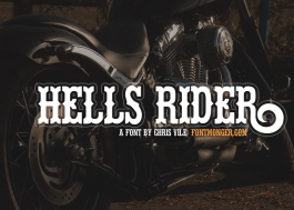 Hell's Rider Font